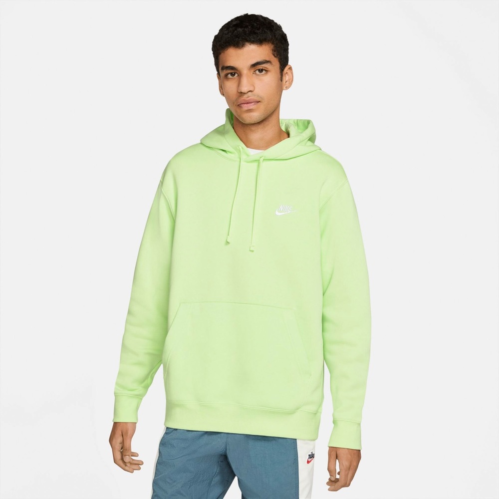 Nike Men's Bright Green Hoodie